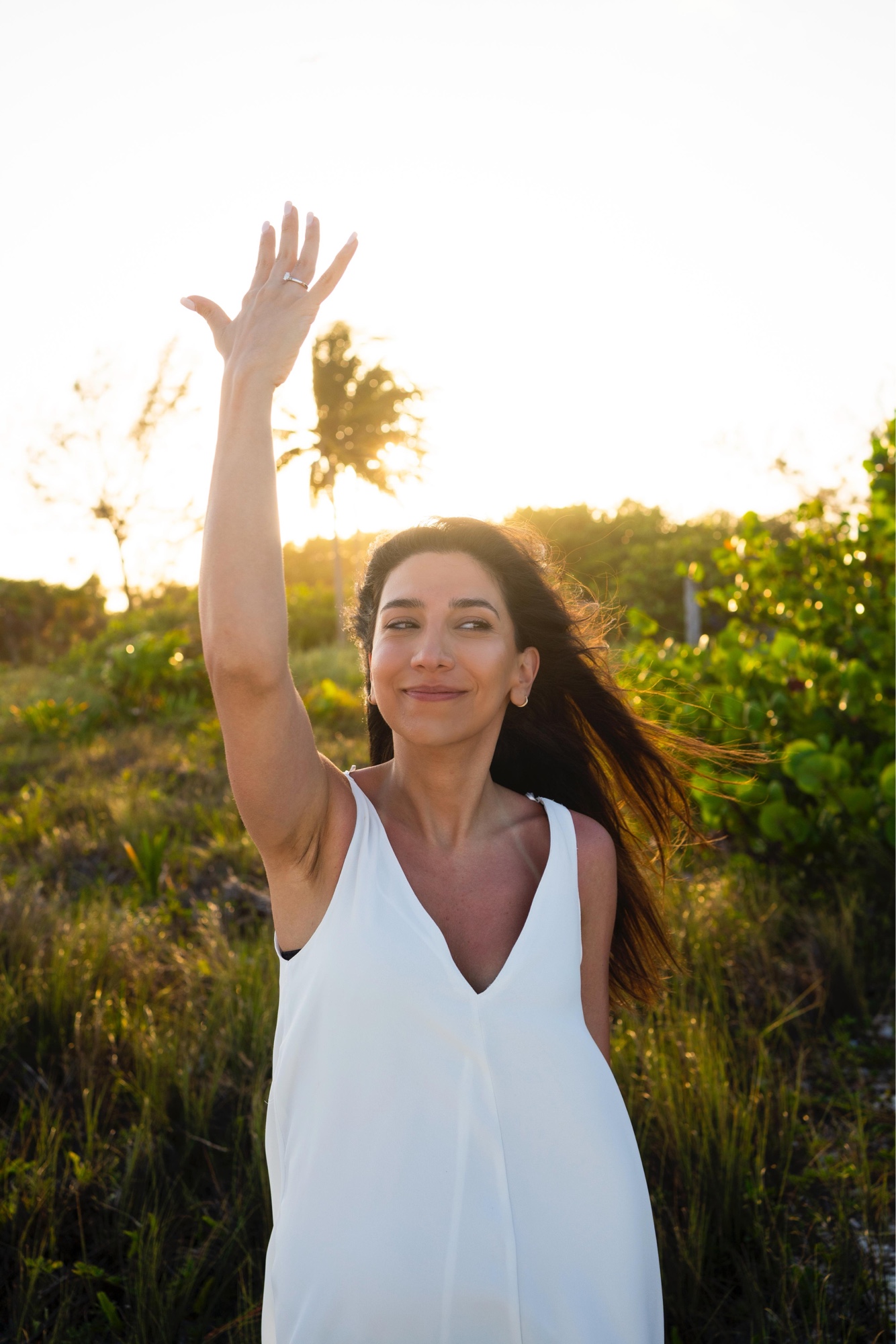Personal branding portrait at golden hour, Playa del Carmen