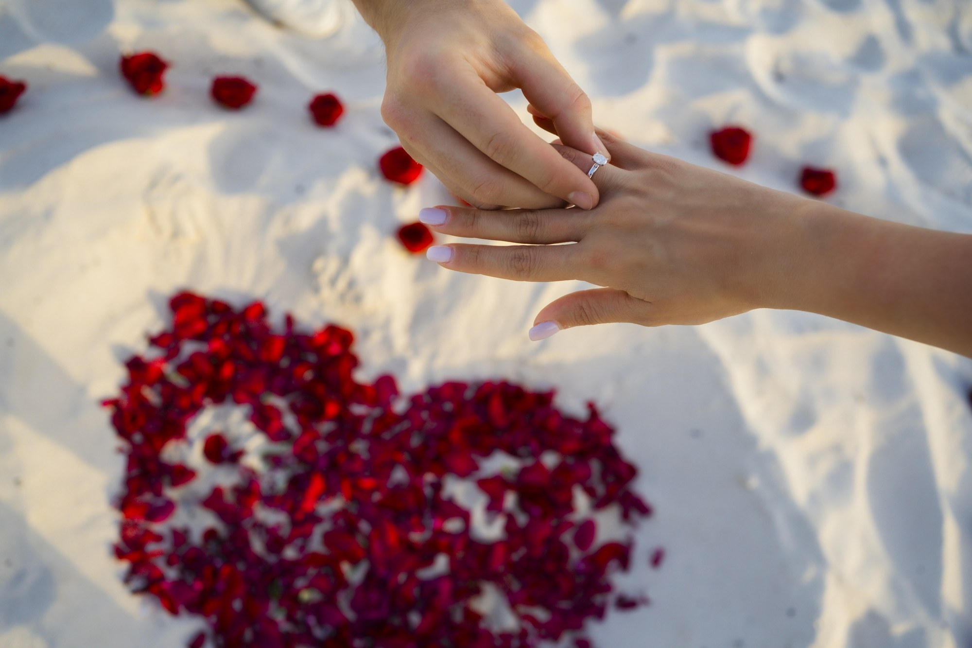 Wedding couple in the Riviera Maya