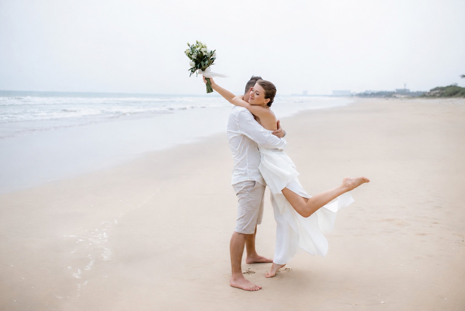 Wedding portrait, editorial moment - Riviera Maya