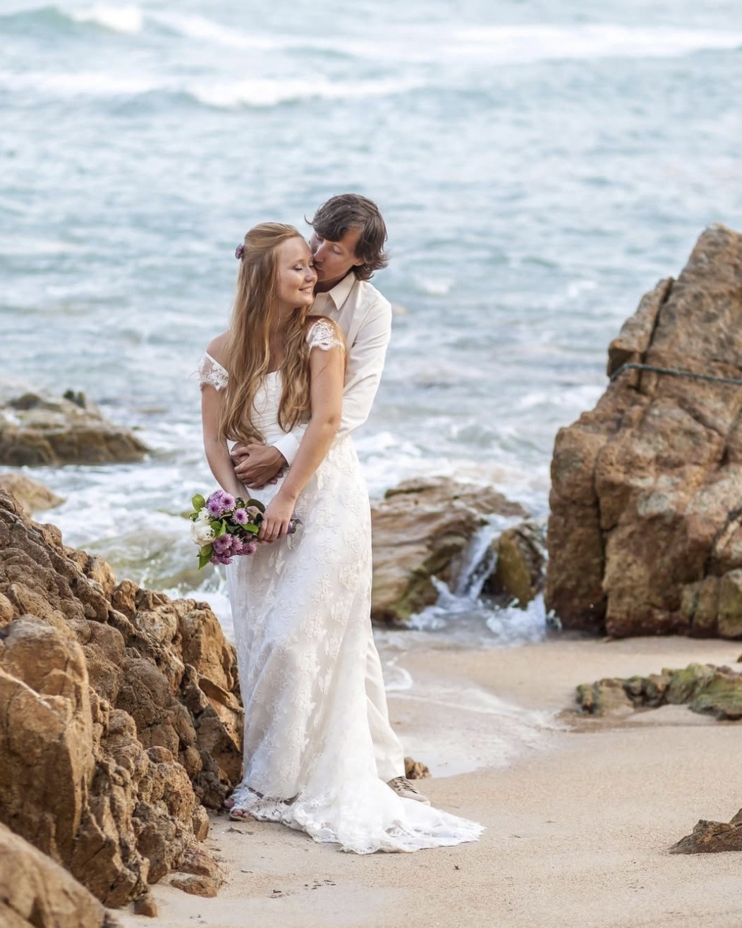 Wedding couple portrait, Riviera Maya