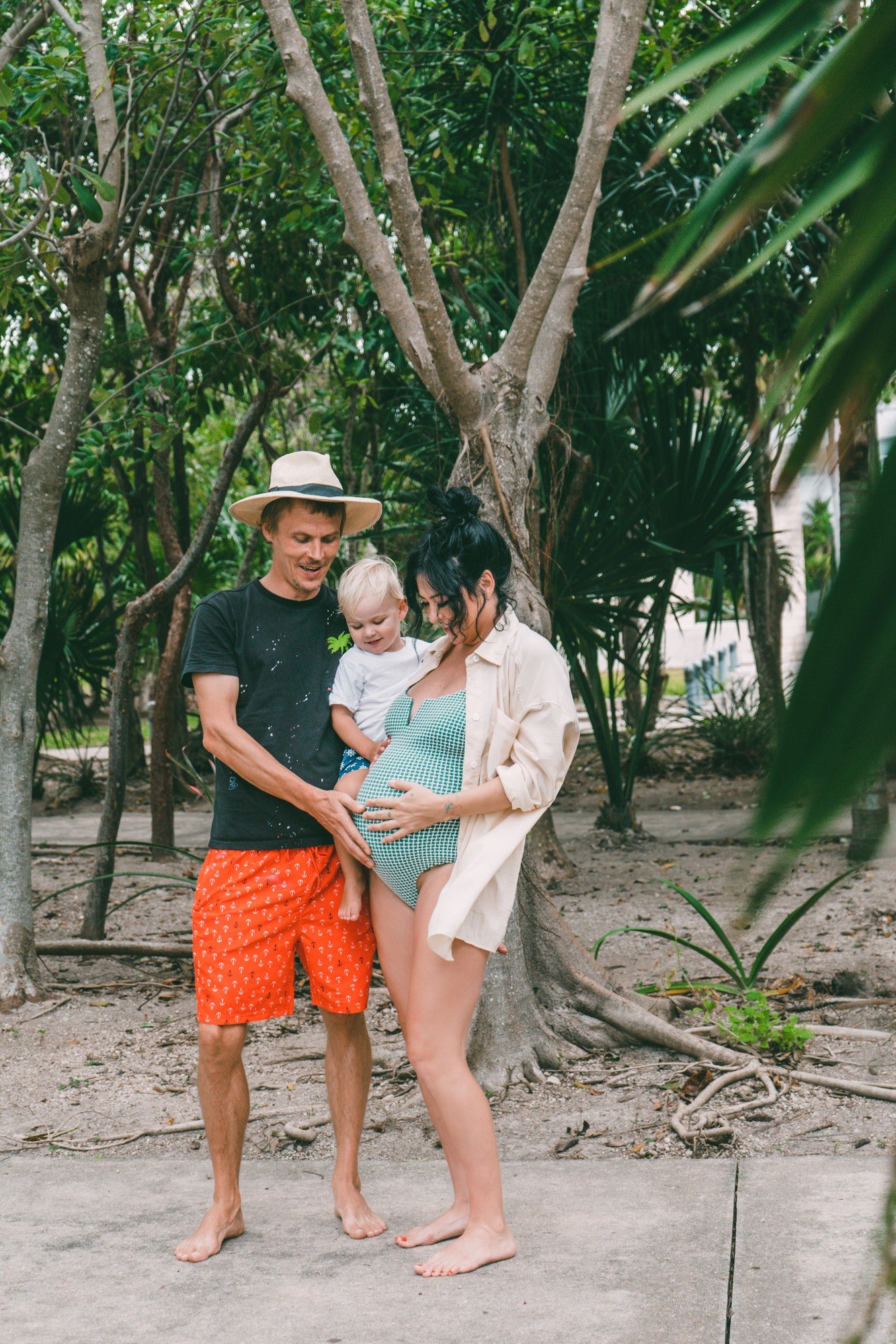 Maternity portrait, Riviera Maya