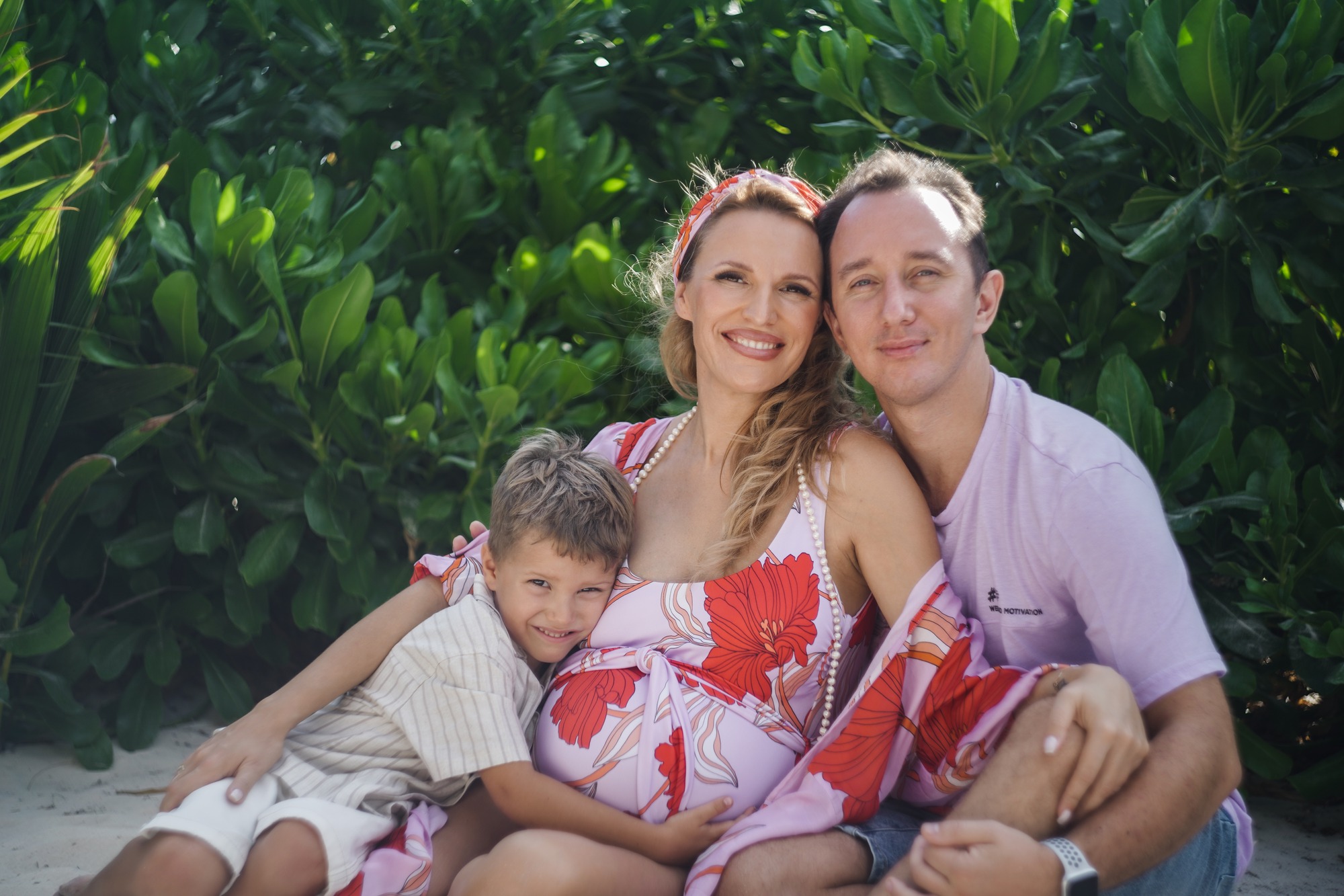 Maternity portrait, Riviera Maya